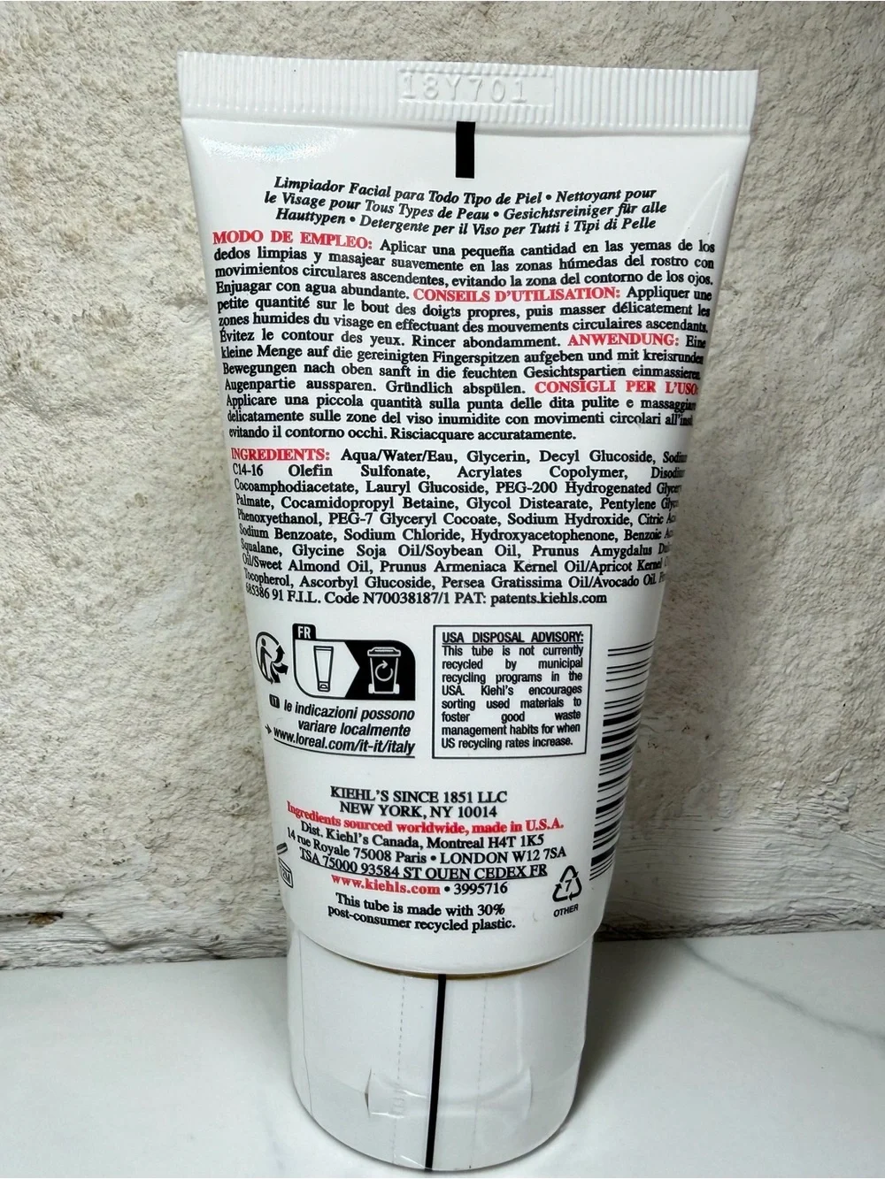 ⭐ KIEHL’S ULTRA FACIAL CLEANSER ⭐ Travel Size 2.5 oz